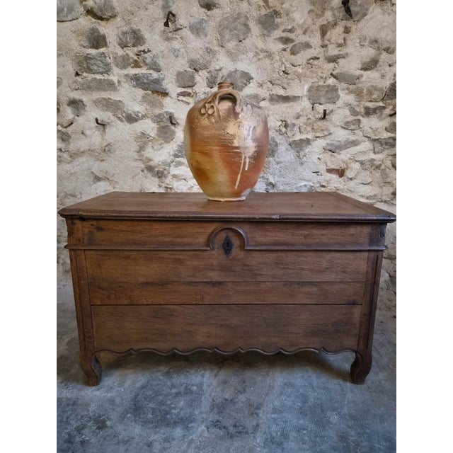 Antique Oak Marriage Chest, 1700s For Sale - Image 10 of 18