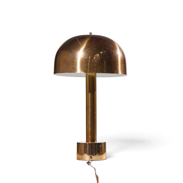 Metal Mid 20th Century Robert Sonneman for Laurel Mid Century Brass Dome Table Lamp - Pair For Sale - Image 7 of 7