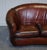 Art Deco Hand Dyed Whiskey Brown Suite Sofa, Armchairs and Ottomans, 1920s, Set of 5 For Sale - Image 3 of 18