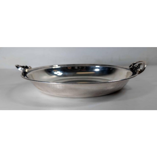 Mid-Century Danish Silverplate Art Deco Style Bowl For Sale In New York - Image 6 of 12