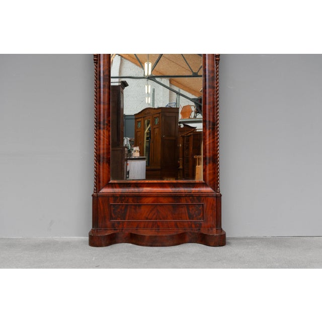 Biedermeier Mirror with Console in Mahogany, 1800s For Sale - Image 10 of 17