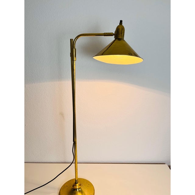 Brass Brass Adjustable Floor Lamp, 1970s, Germany For Sale - Image 8 of 10