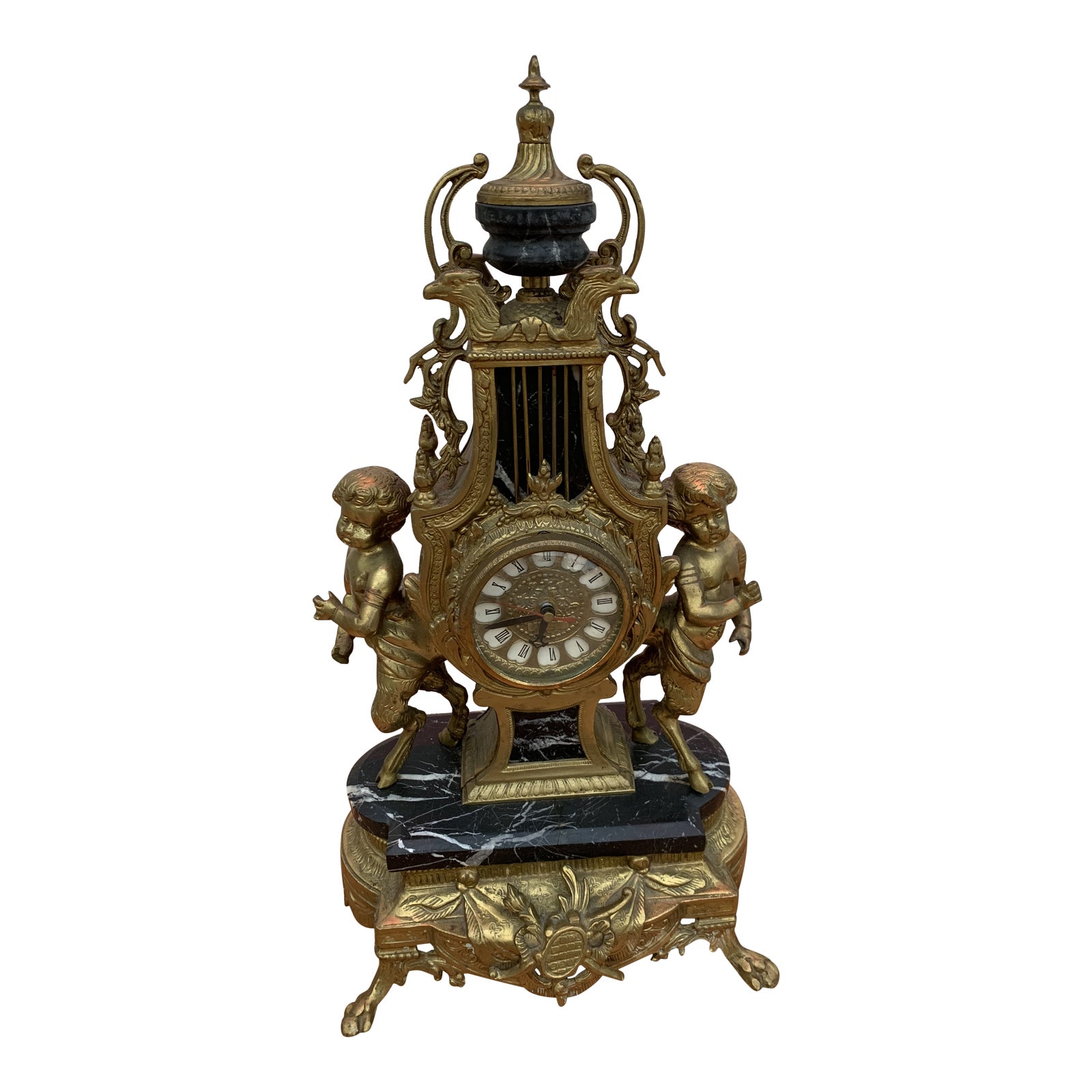 Imperial Franz Hermle Brevettato Ornate Figural Mantle Clock Chairish