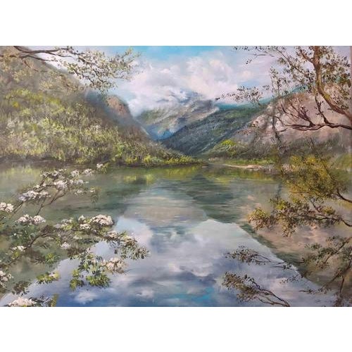 Oil painting on canvas by Elena Mardashova, 60x80 cm. Excellent condition. This piece is attributed to the mentioned...