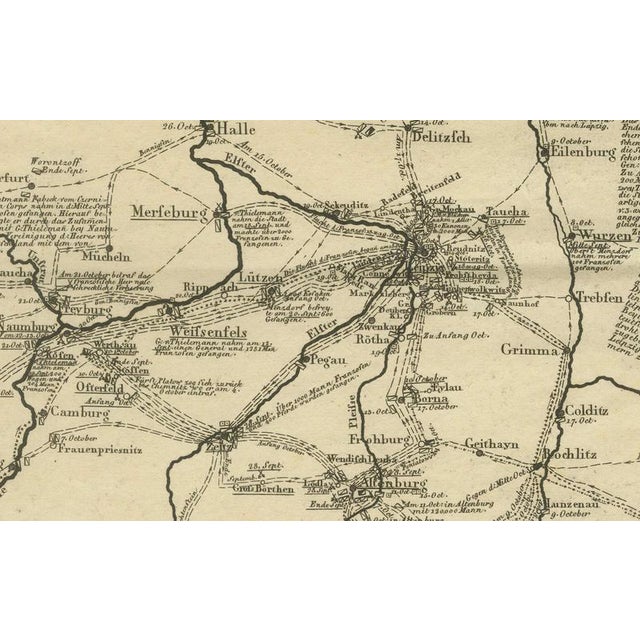 Early 19th Century Germany Allied Military Campaign Map by Ausfeld, 1814 For Sale - Image 5 of 12