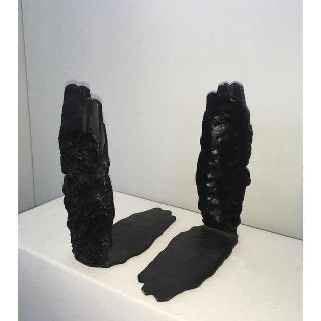 Postmodern Abstract Bronze Sculptures by Graziano Pompili, Italy, 1980s, Set of 2 For Sale - Image 15 of 18