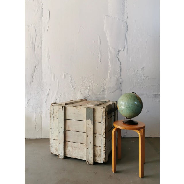 This sturdy coffee table was used to store paint cans and Unique specimen in the 1940s in a French textile factory. Partly...