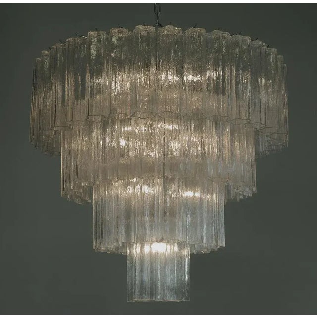 1990s Murano Glass Chandelier in the style of Toni Zuccheri for Venini For Sale - Image 5 of 8