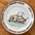 Add nautical whimsey with this vintage clipper ship porcelain plate encased in brass. A useful and lovely addition to your...
