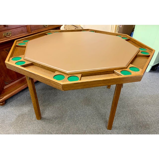 20th Century Kestell 57” Octagonal Poker Table Chairish