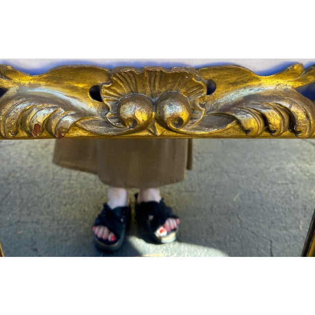 Pair Mirrors - 19th Century French Rococo Revival Carved Giltwood For Sale - Image 4 of 7