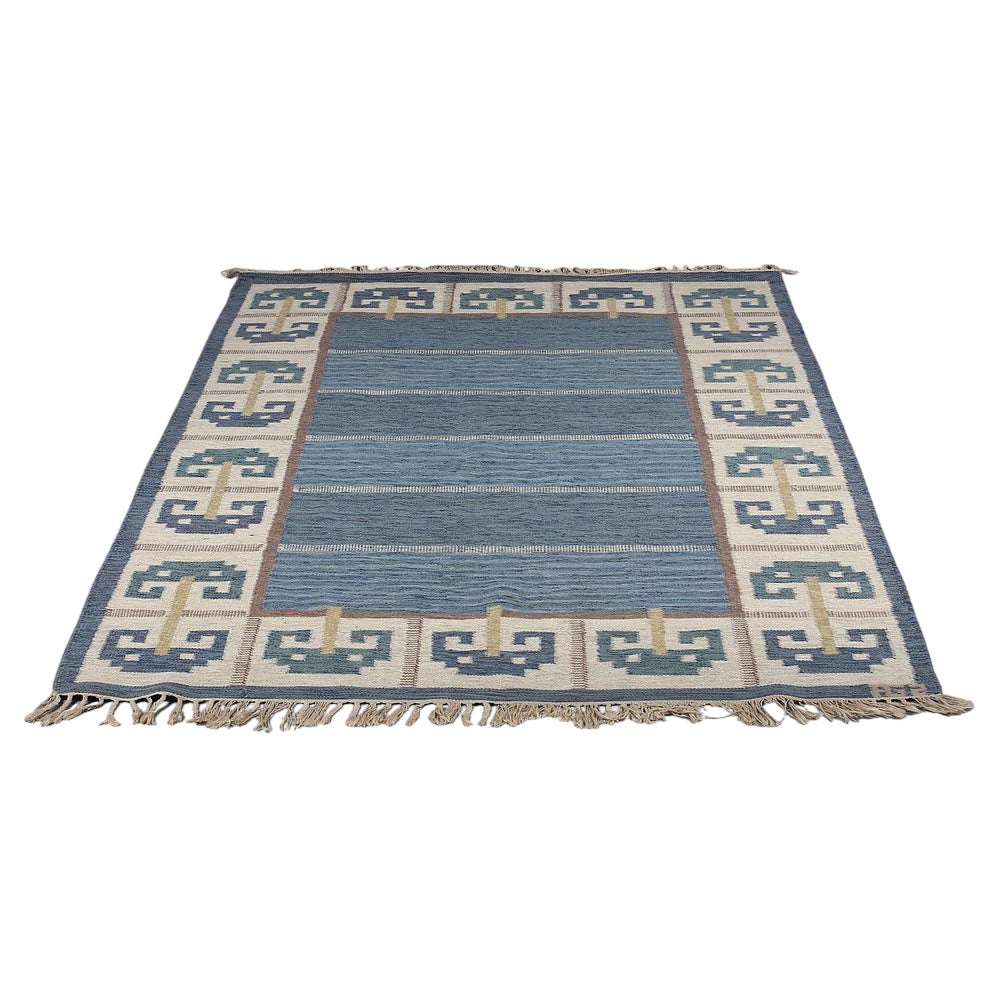Midcentury Modern Swedish Wool Rug from Svenskt Tenn, 1950s | Chairish