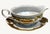 Vintage Walbrzych Wlb3 Gold Scroll Porcelain Gravy Boat W/Underplate Poland For Sale - Image 4 of 8