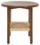 Wood Rakoma 1 Shelf End Table in Walnut For Sale - Image 7 of 7