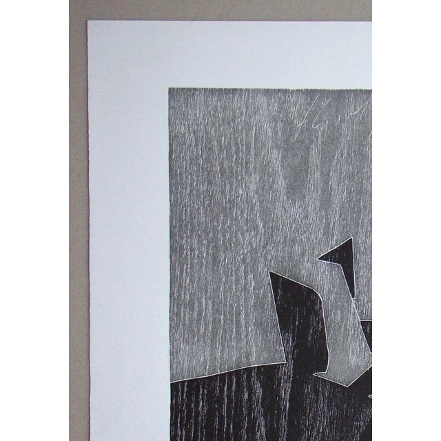 Contemporary Franz Eggenschwiler, Donnerpfeile II, 1992, Original Woodcut For Sale - Image 3 of 17