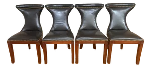 Polo Ralph Lauren for Henredon "Highgate" Leather Dining Chairs- Set of 4