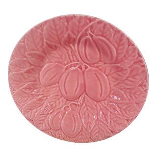 Pink Bordallo Pinherio Luncheon Plate For Sale