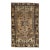 Mid 20th Century Vintage Persian Distressed Brown Handmade Medallion Wool Rug For Sale