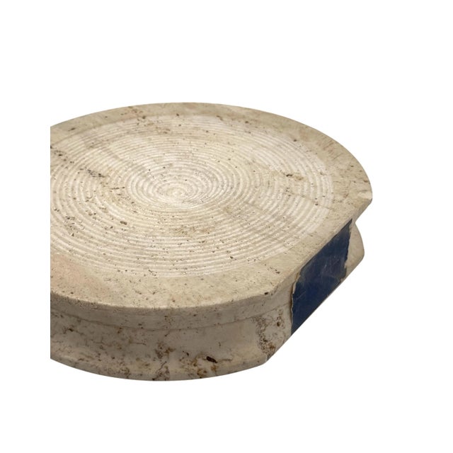 Mid-Century Modern Travertine Solifleur Vase from Cerri Nestore, Italy, 1970s For Sale - Image 11 of 18