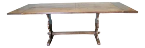 Mid-Century Modern Golden Oak Extending Refectory Table, 1960