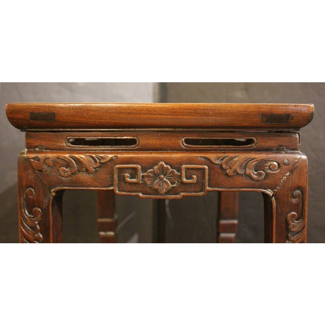 Circa 1880 Ming Style Chinese Export Rosewood Plant Stand Pedestal For Sale - Image 4 of 8