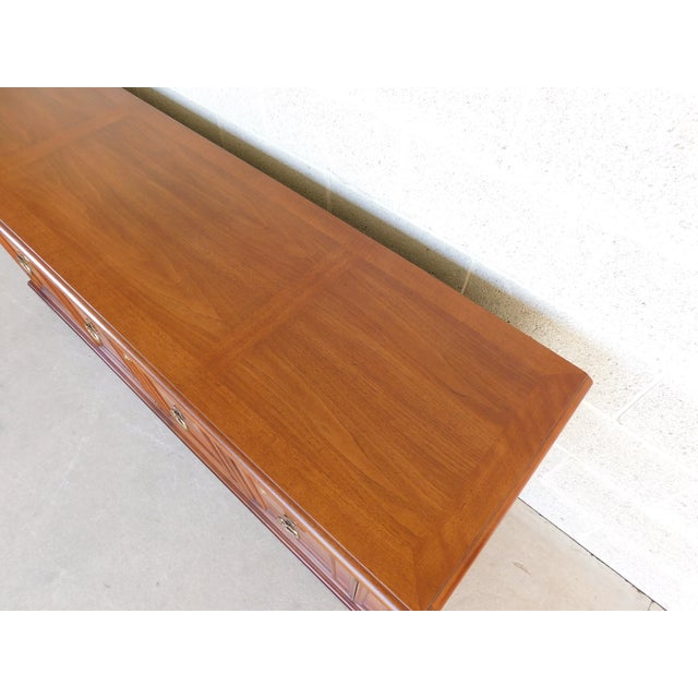 Henredon Walnut Hollywood Regency Sideboard 72.5w For Sale - Image 9 of 18