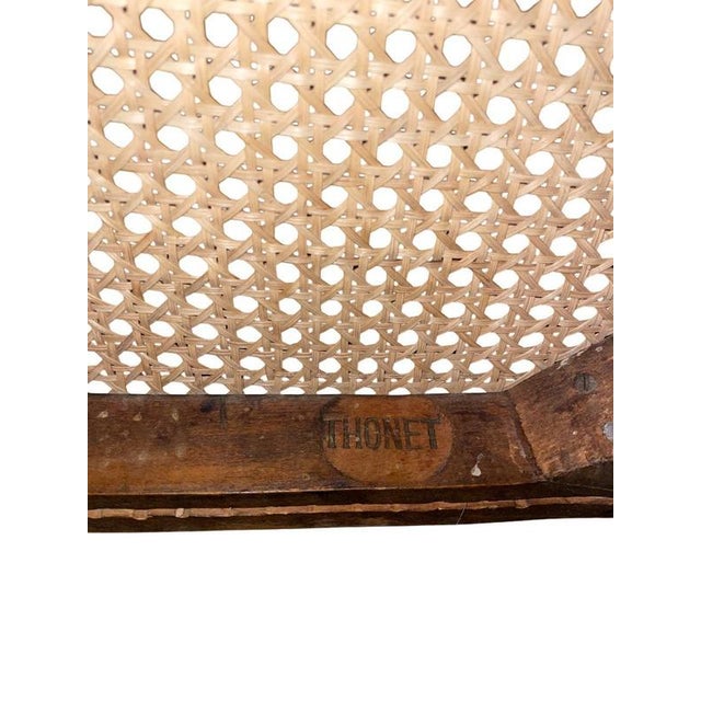 Wood Rattan Chairs attributed to Michael Thonet for Thonet, 1890s, Set of 2 For Sale - Image 7 of 8