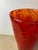 Red Henry Dean Mouth-Blown Red & Black Speckled Glass Vase, Signed For Sale - Image 8 of 10