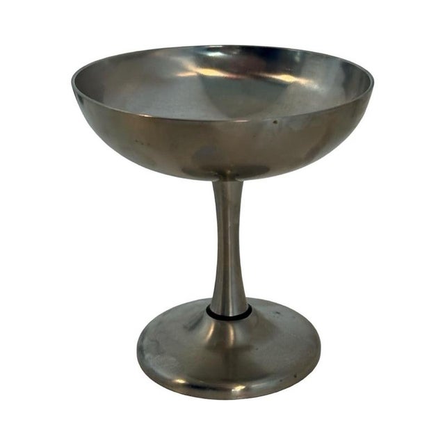 Stainless Steel Martini Glasses from Spring Switzerland, Set of 6 For Sale - Image 3 of 8