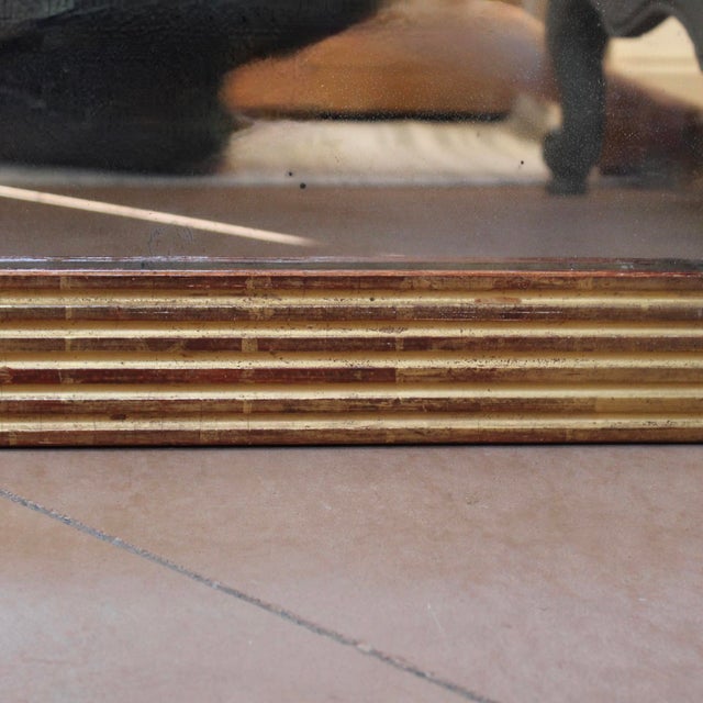 French Directoire Giltwood Mirror With Reeded Face, 19th Century For Sale - Image 4 of 10