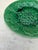 English green Majolica geranium plate, circa 1880. One hairline.