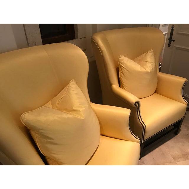 Designer Silk Accent Chairs A Pair Chairish