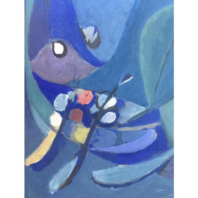 Georges Wicky, Composition, 1980, Acrylic on Panel For Sale - Image 3 of 4