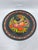 Folk Art Vintage Painted Russian Plate For Sale - Image 3 of 10