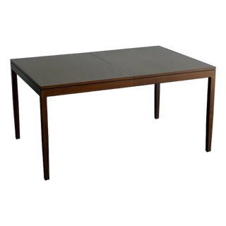 Vintage Solid Walnut Expandable Dining Table For Sale
