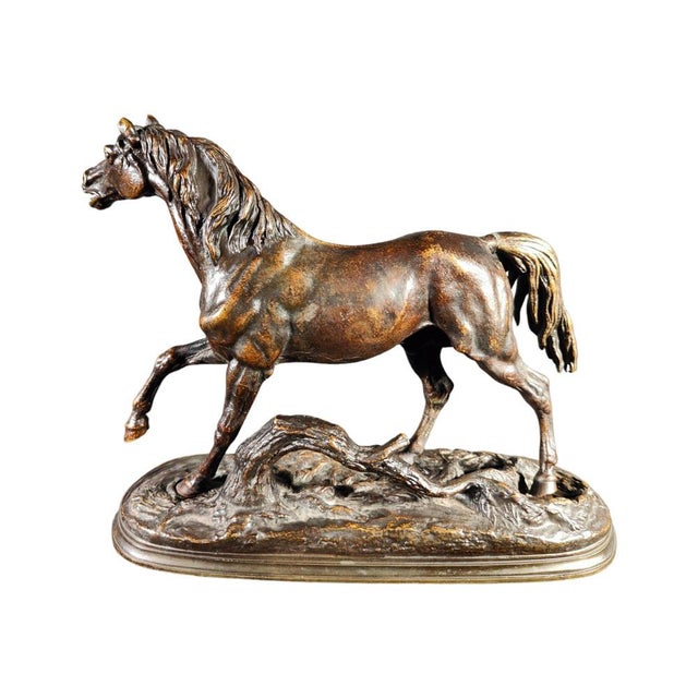 Metal Bronze Horse by Jules Moigniez, 1850s For Sale - Image 7 of 14