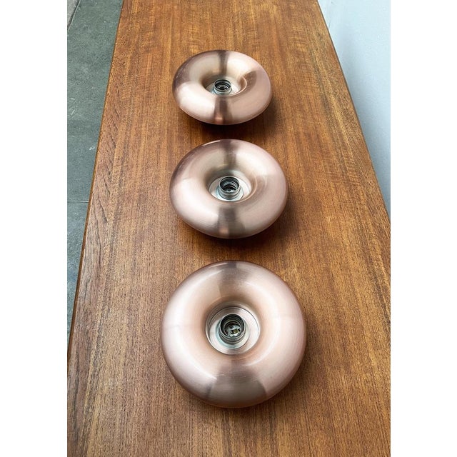 Mid-Century German Space Age Mushroom Wall Lamps from Teka, 1960s, Set of 3 For Sale - Image 16 of 18