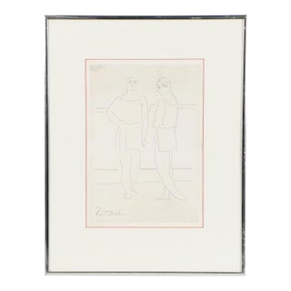 Pablo Picasso Signed and Numbered Photogravure of Two Dancers From "Grâce Et Mouvement," 1943 For Sale