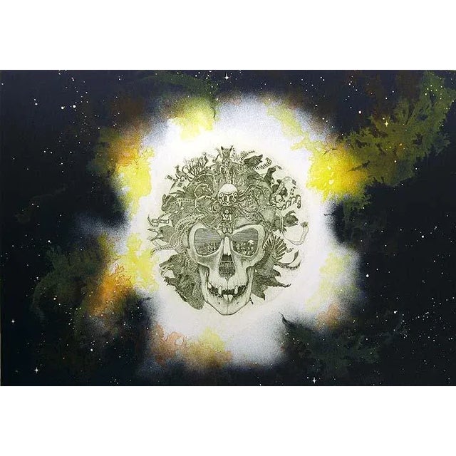 Realism 1980s "Grateful Dead" James Rome Signed Color Intaglio Etching For Sale - Image 3 of 7