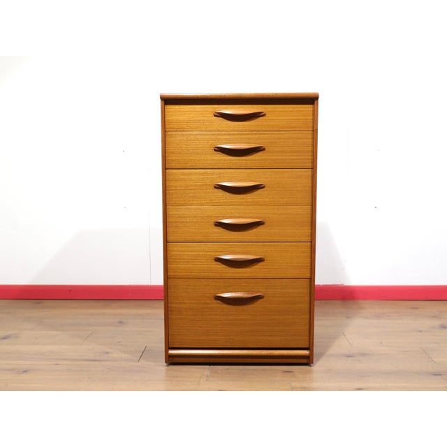 Brown Mid Century Modern Vintage Teak British Dresser Drawers by Austinsuite For Sale - Image 8 of 12