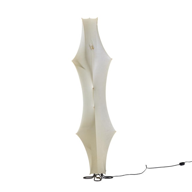 Afra & Tobia Scarpa for Flos Fantasma Piccolo Mid Century Floor Lamp This lamp measures: 18.5 wide x 18.5 deep x 72.5...