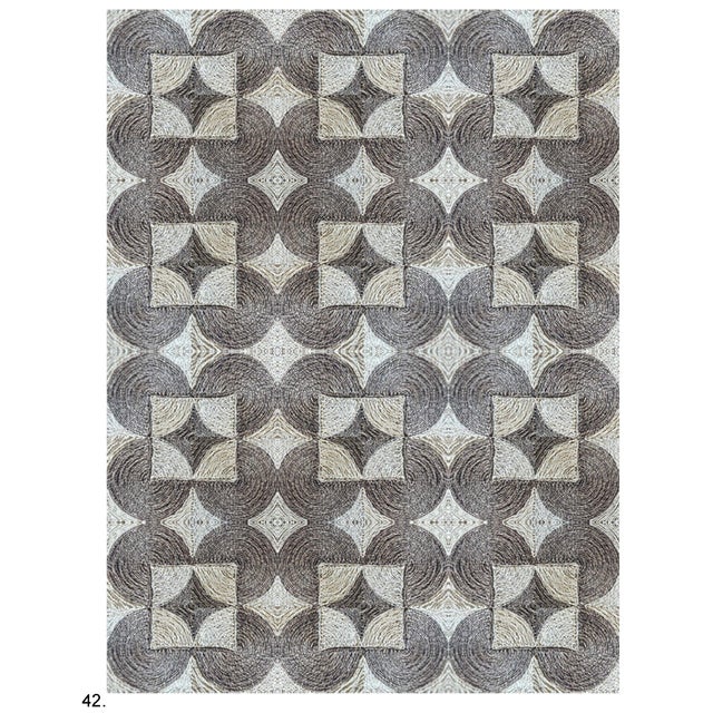 Custom Hand Made Abaca Fibre Premium Quality Rugs Sample2x2Ft. For Sale - Image 14 of 18
