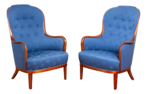 Rare Carl Malmsten, Advokaten (The Lawyer) Lounge Chairs, a Pair