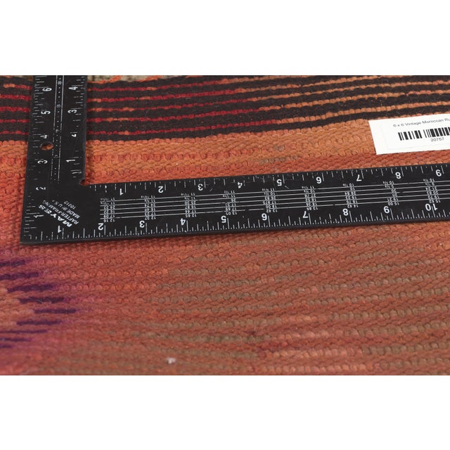 Vintage Berber Moroccan Rug - 05'11 x 06'05 For Sale In Dallas - Image 6 of 9