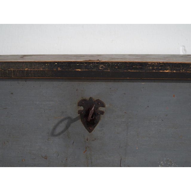 Wooden Trunk with Original Lock, 1900s For Sale - Image 16 of 18