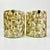 Boho Chic 1980s Vintage Boho Chic Coastal Capiz Shell Mosaic Chips on Arched Glass Wall Sconces - A Pair For Sale - Image 3 of 14