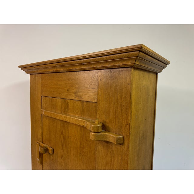 Brutalist Brutalist Oak Cabinet, 1960s For Sale - Image 3 of 11