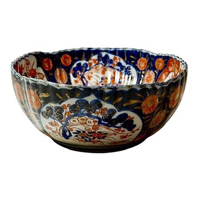 Early 19th Century Early 19th Century Japanese Imari Porcelain Bowl For Sale - Image 5 of 11