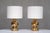 This very rare pair of large-scale table lamps was designed by Aldo Londi and produced by Bitossi in Italy for the Swedish...