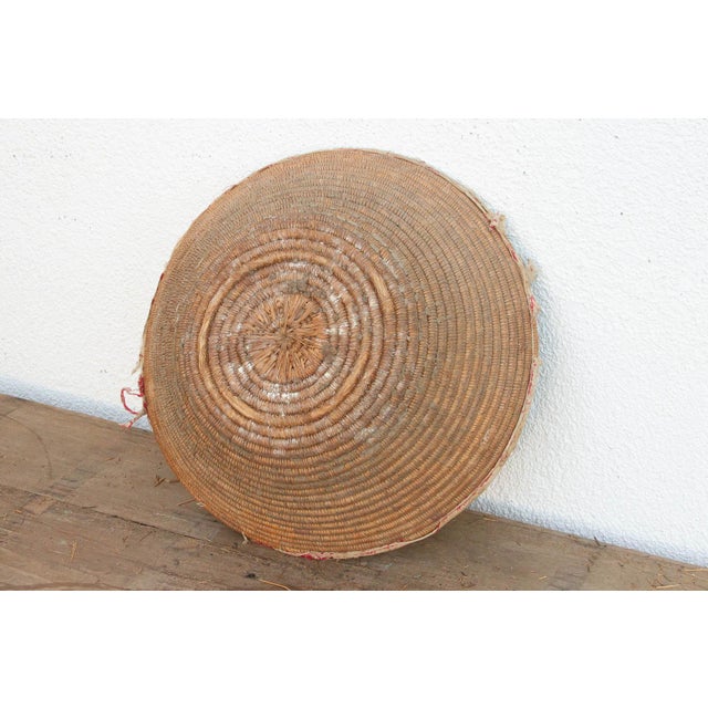 Harvest Basket With Old Textile Rim For Sale In Los Angeles - Image 6 of 7